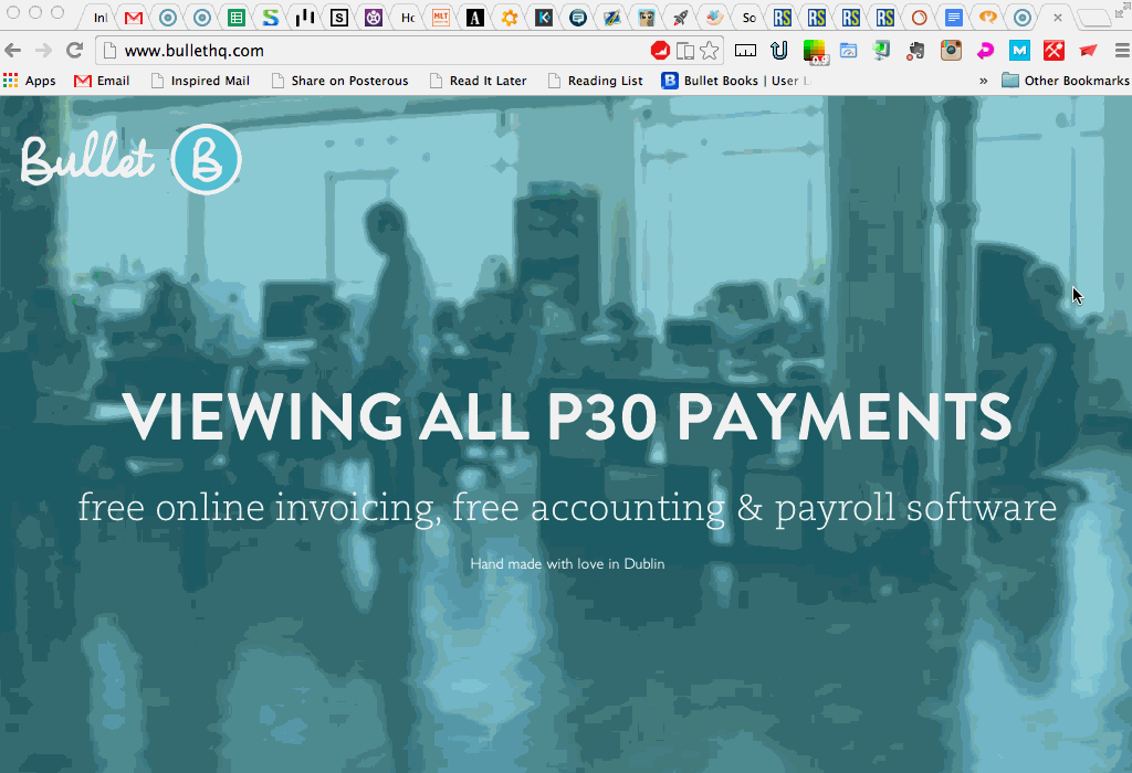 How to P30 payments in Bullet free online payroll software