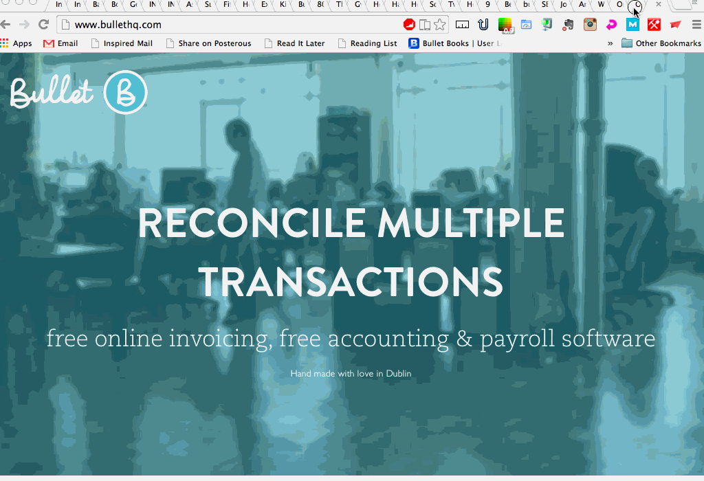 How to reconcile multiple transactions in Bullet free online accounting software