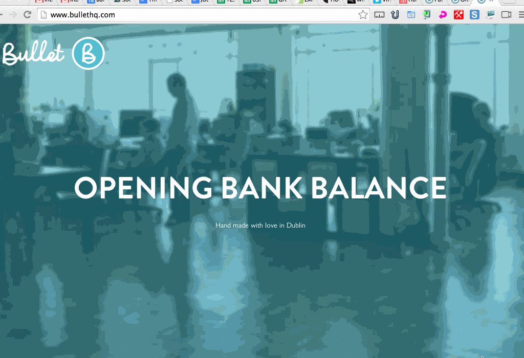 How to create an opening bank balance in Bullet free online accounting software